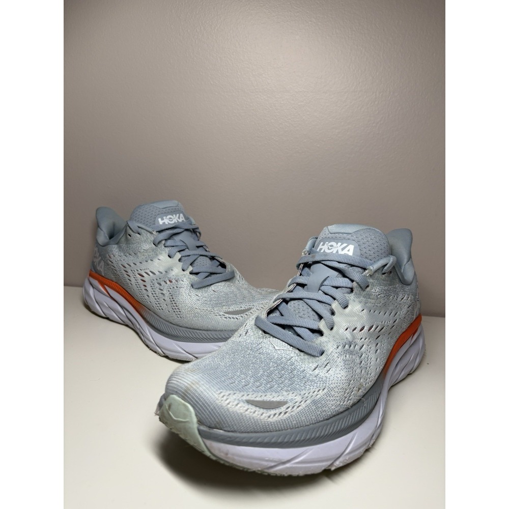 Hoka One One Clifton 8 Blue Fog‎ Running Training Shoes Women's - Size 7.5B